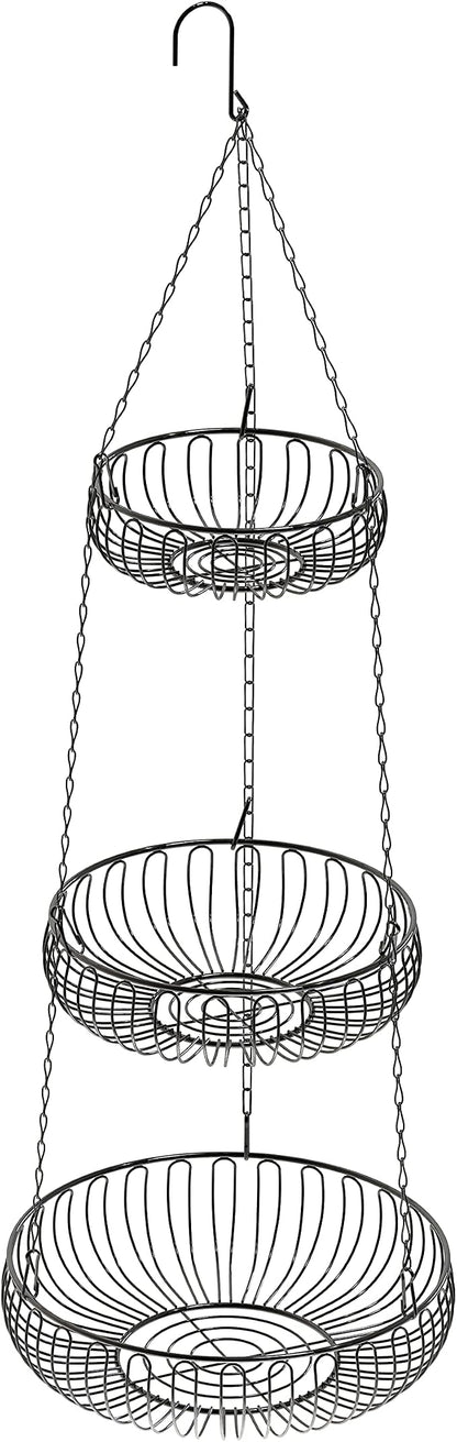 Simple Houseware Adjustable Metal Hanging Fruit Basket - Image 8