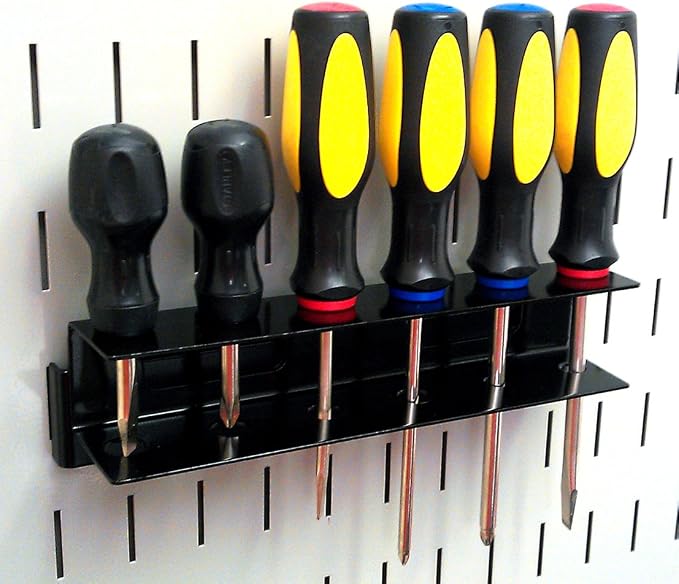 Wall Control KT-400-WRK B Slotted Tool Board Workstation Accessory Kit - Image 4
