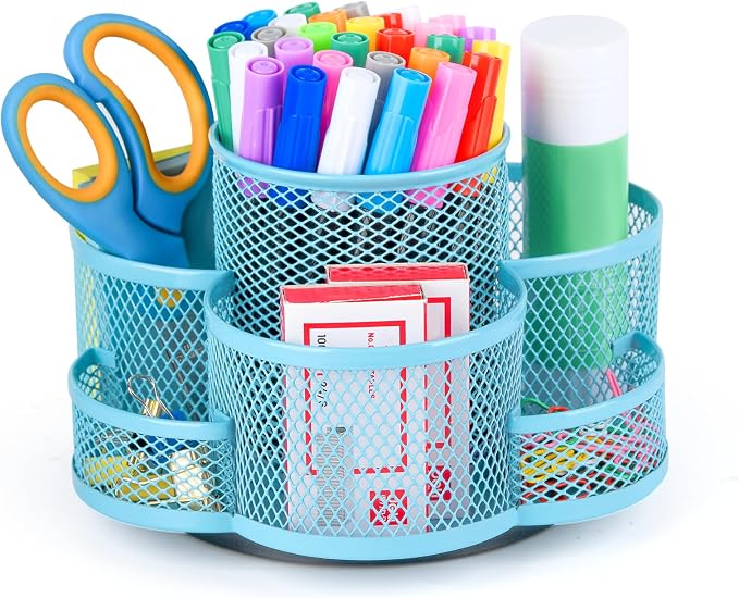 Topwey Pen Holder for Desk, Rotating Pencil Holder, Cup Holder for Desk Office by Topwey