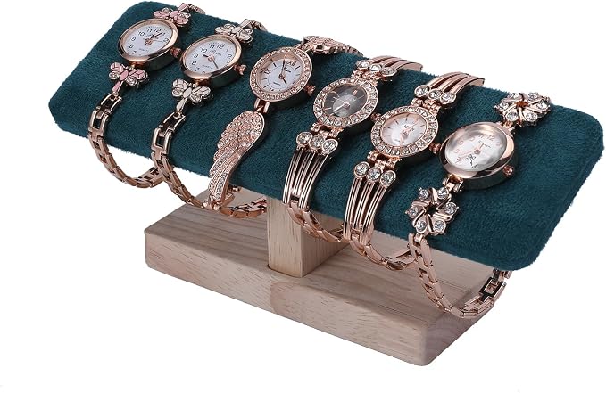 Wooden Watches Display Tower Base Watch Neck Bracelet Organizer Rack Bangle - Image 3