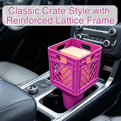 Universal Square Car Cup Holder Adapter, Fits Half Gallon Milk Cartons & Large - Image 3