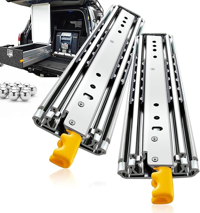 YENUO Locking Heavy Duty Drawer Slides Full Extension 12–60 Inch 310 LB | Side by YENUO