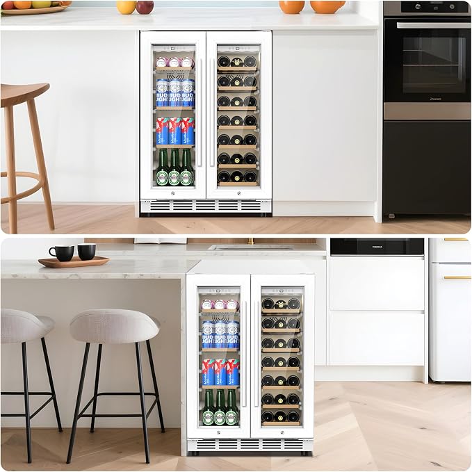 24 Inch Dual Zone Wine and Beverage Refrigerator - Image 7