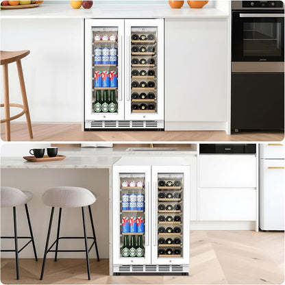 24 Inch Dual Zone Wine and Beverage Refrigerator - Image 7