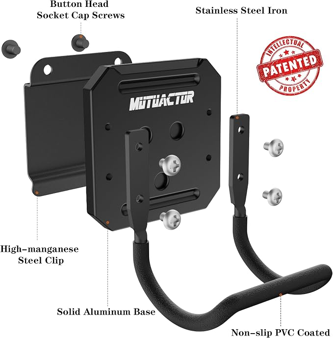 MUTUACTOR Hammer Holder Belt Clip, Non-Slip Tough Tool Clip Drill Holder - Image 9