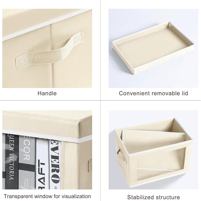 Homsorout Storage Boxes with Lids - Image 5