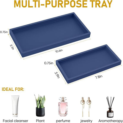 Bathroom Counter Tray, EG-SIPRO High-Grade Thickened Silicone Vanity Tray - Image 5