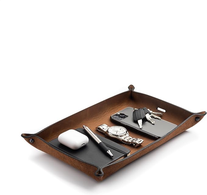 Main Street Forge Leather Valet Tray by MainStreetForge