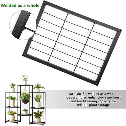 Metal Plant Stand Indoor Metal Plant Stands Outdoor Tiered Plant Shelf - Image 2