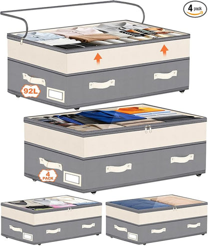 Dolicer 4 Pack Under Bed Storage by DolicerLANDSCAPEQ