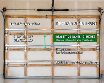 Aventik Garage Door Storage Rack, Space-Saving Organizer - Image 3