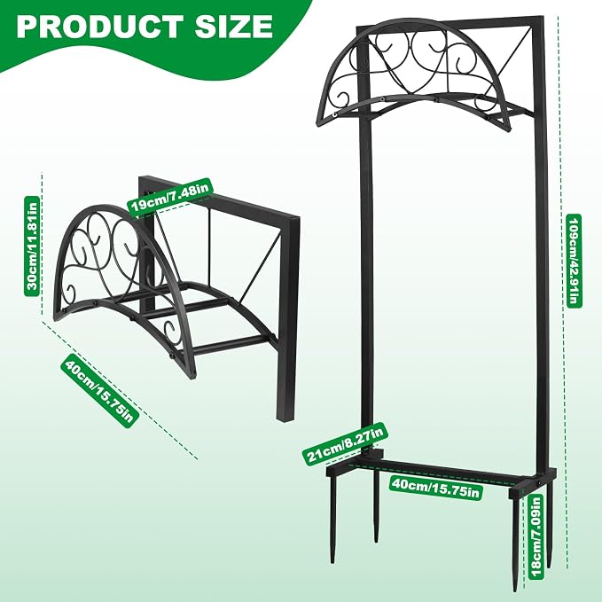 Garden Hose Holder Stand, Heavy Duty Freestanding Metal Hose Hanger Rack - Image 5