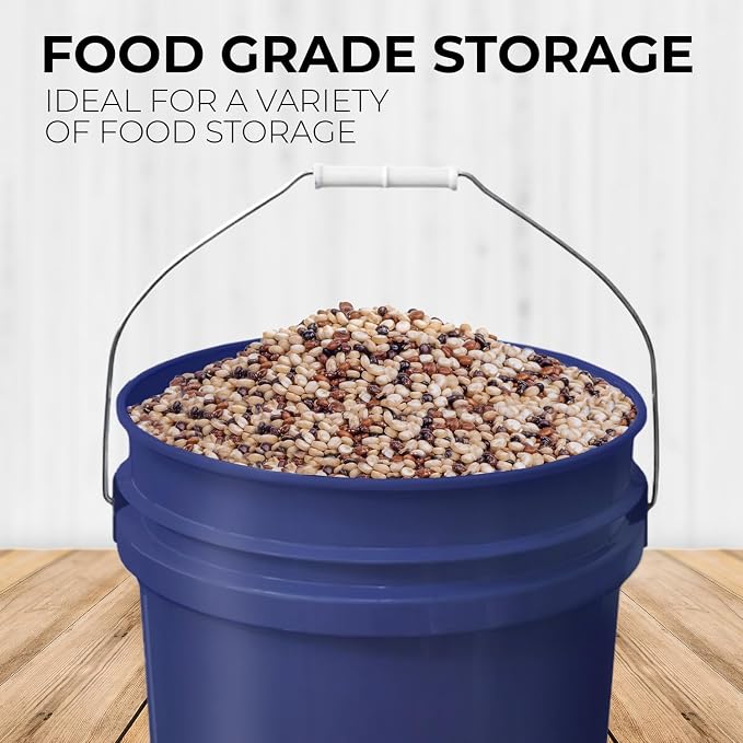 5-Gallon Dark Blue Bucket Pail - Image 3