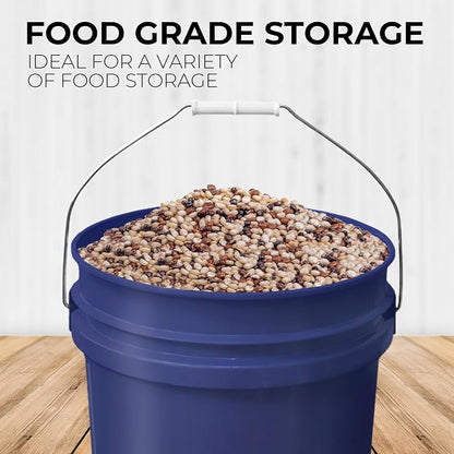 5-Gallon Dark Blue Bucket Pail - Image 3