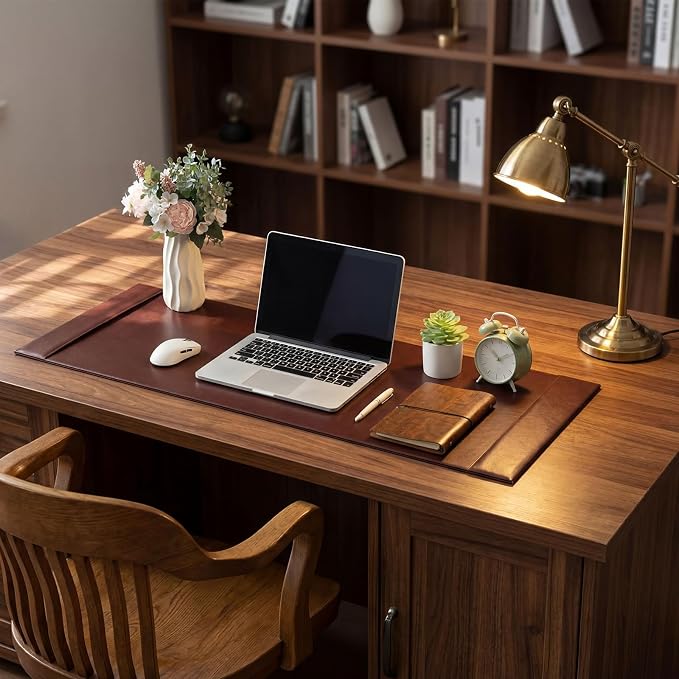 47.2 x 17 Inch Leather Desk Pad Protector - Image 5