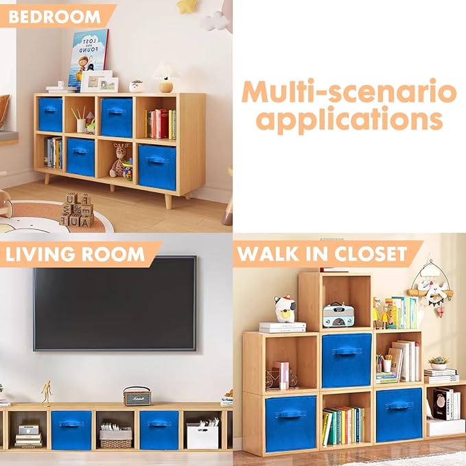 ShellKingdom Storage Bins, Foldable Fabric Storage Cubes And Cloth Storage - Image 5