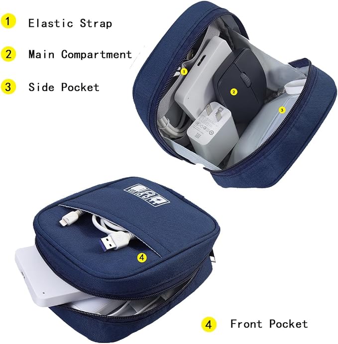 E-Tree Storage Pouch for Small Electronics and Accessories, Tech Bag, - Image 6