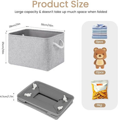 15x11x10 In Foldable Fabric Large Storage Bins - Image 5
