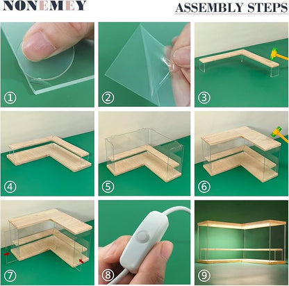 NONEMEY Clear Acrylic Display Case Stand - Image 6