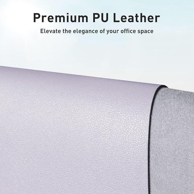Aothia Faux Leather Desk Mat – Large Mouse Pad, Non-Slip PU Leather Blotter - Image 2
