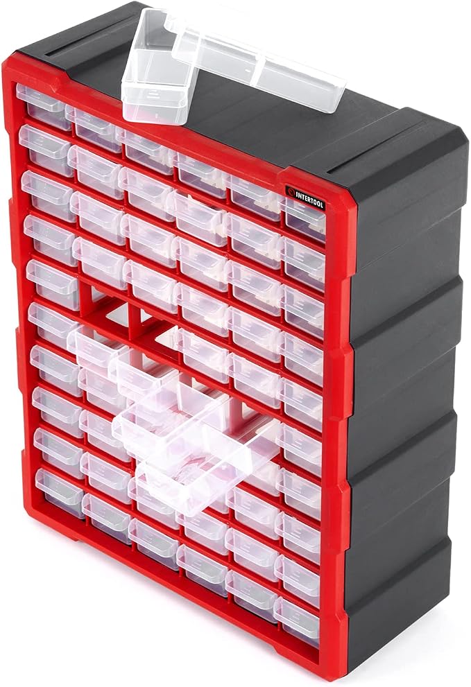 Small Parts Organizer for Hardware & Screws | 60 Removable Bins - Image 5