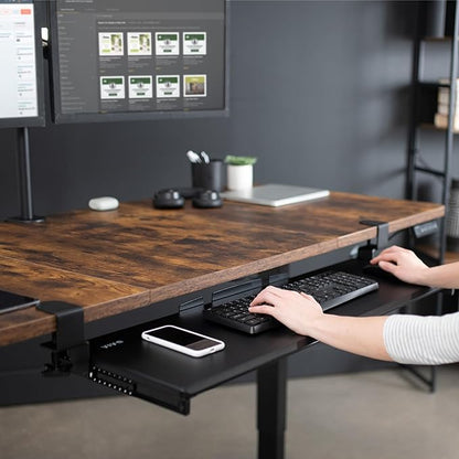 VIVO Black Extra Large 34 x 11 in Under Desk Keyboard Tray, MOUNT-KB15EB | - Image 5