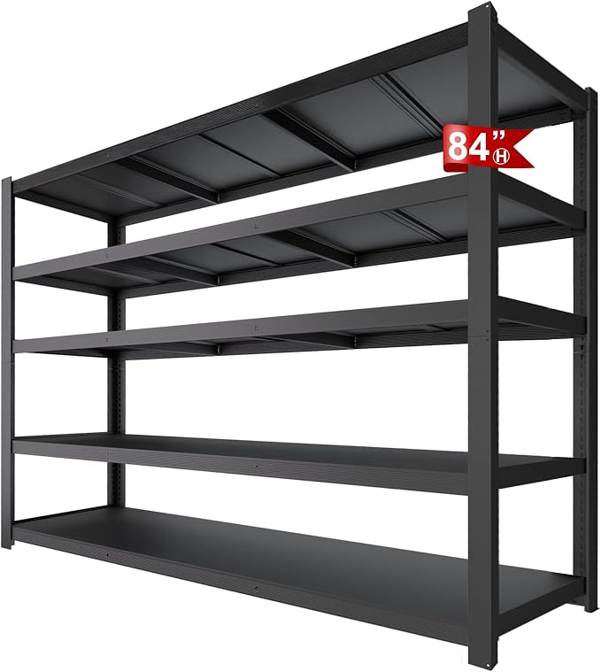 84" H Garage Shelving, Storage Shelves 3050LBS Heavy Duty Storage Shelves - Image 8