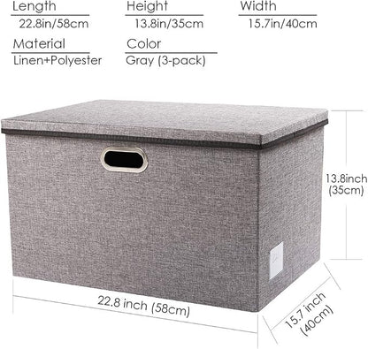 PRANDOM Extra Large Collapsible Storage Bins - Image 6