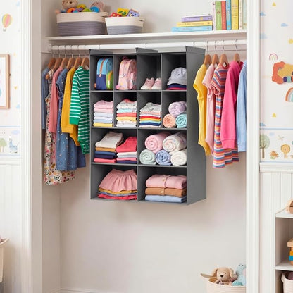 Ofiray-home 4 Tier Hanging Closet Organizer, 12 Compartments Sweater Organizer - Image 2