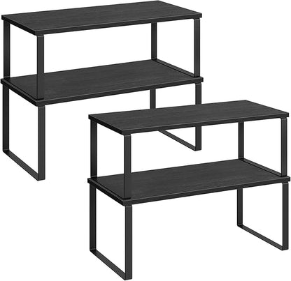 SONGMICS Cabinet Organizer Shelf, Kitchen Storage, Spice Rack, Expandable by SONGMICSbySONGMICSHOME