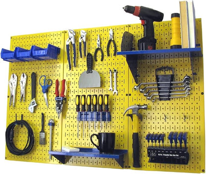 Wall Control Pegboard Organizer 4 ft. Metal Pegboard Standard Tool Storage Kit by Wall+Control