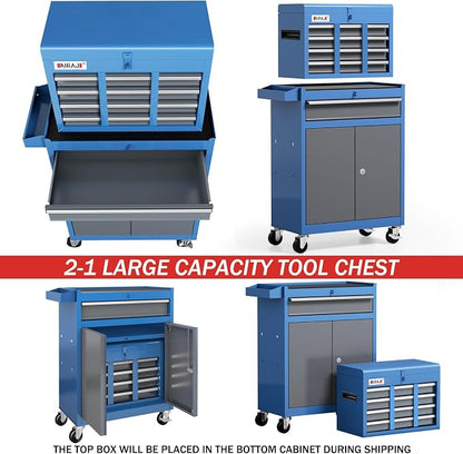 AIRAJ 7-Drawer Tool Chest with Wheels | 40'' H Rolling Tool Chest | Detachable - Image 5