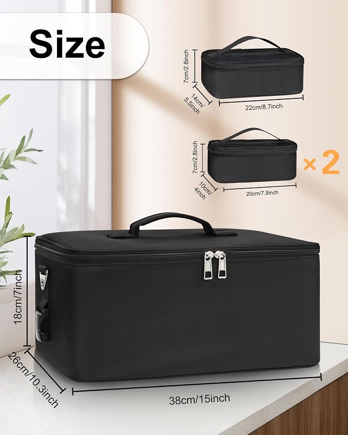 Relavel Makeup Bag Large Makeup Case Professional Cosmetic Storage Organizer - Image 5