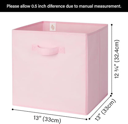 GRANNY SAYS Pink Cube Storage Bins, 13x13 Storage Cube Organizer, Decorative - Image 6