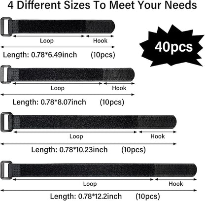 40pcs Reusable Cable Ties - Image 2