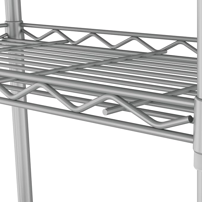 HOMEFORT 5-Tier Wire Shelving 5 Shelves Unit Metal Storage Rack Durable - Image 8
