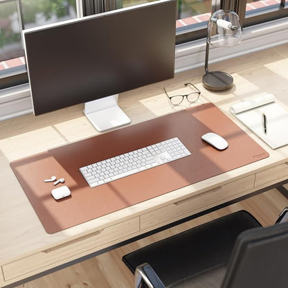Smead Desk Pad, Vegan Leather Desk Mat - Image 7