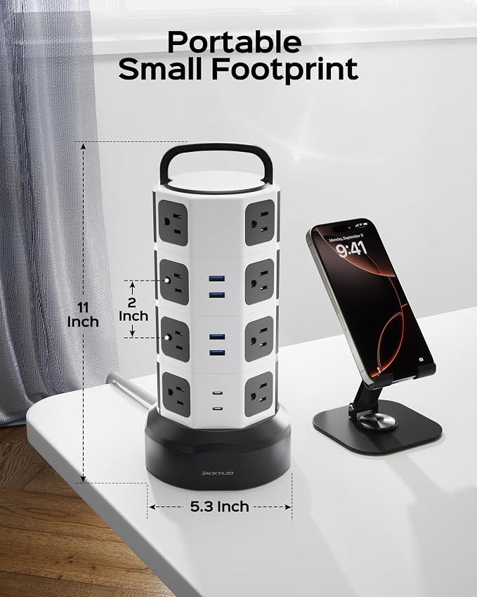 Power Strip Tower Surge Protector - Image 9