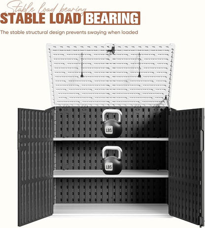 TUOZE 34 Cu Ft Resin Storage Shed - Image 4