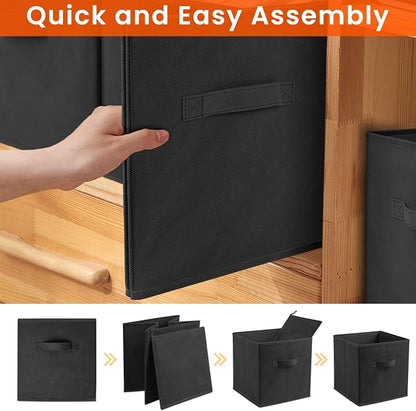 Storage Cubes - 11 Inch Heavy Duty Fabric Storage Bins - Image 7