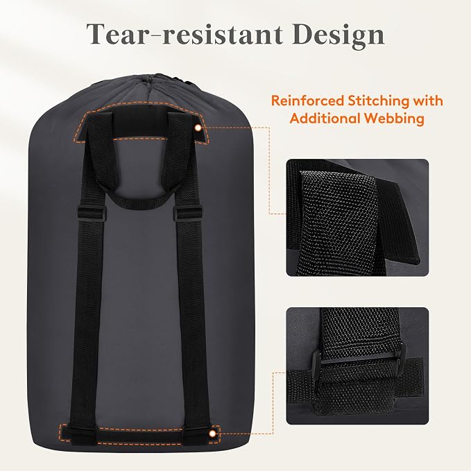 Lifewit Laundry Bag, Extra Large Laundry Backpack - Image 2
