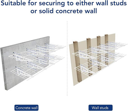 FLEXIMOUNTS 4-Pack 24-inch-by-72-inch Wall Shelf Garage Storage Rack Wall - Image 6