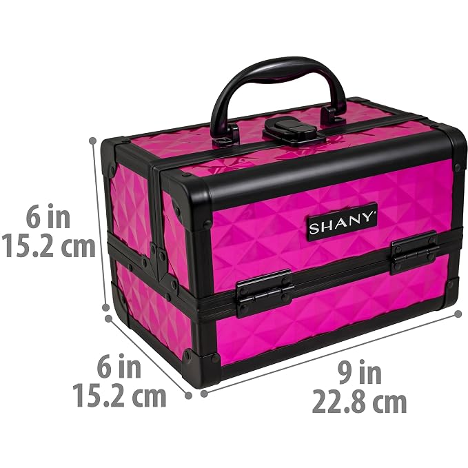 SHANY Chic Makeup Train Case Cosmetic Box Portable Makeup Case Cosmetics Beauty - Image 4