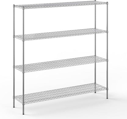 18" Deep x 72" Wide x 74" Height Wire Shelving Kit | 4-Tier | NSF Commercial by Regal+Altair