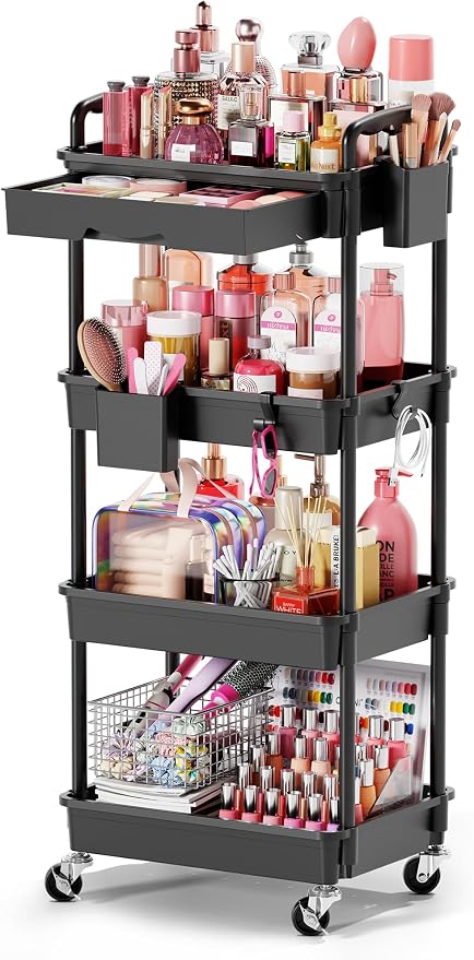 Goovilla Rolling Makeup Organizer Cart by Goovilla
