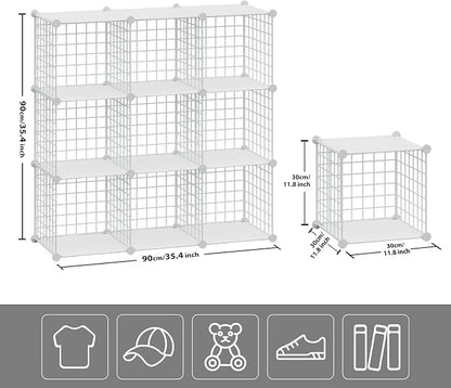 HUBSON Wire Cube Storage Organizer, Book/Toy/Craft/Potted Plants and petCloset - Image 3