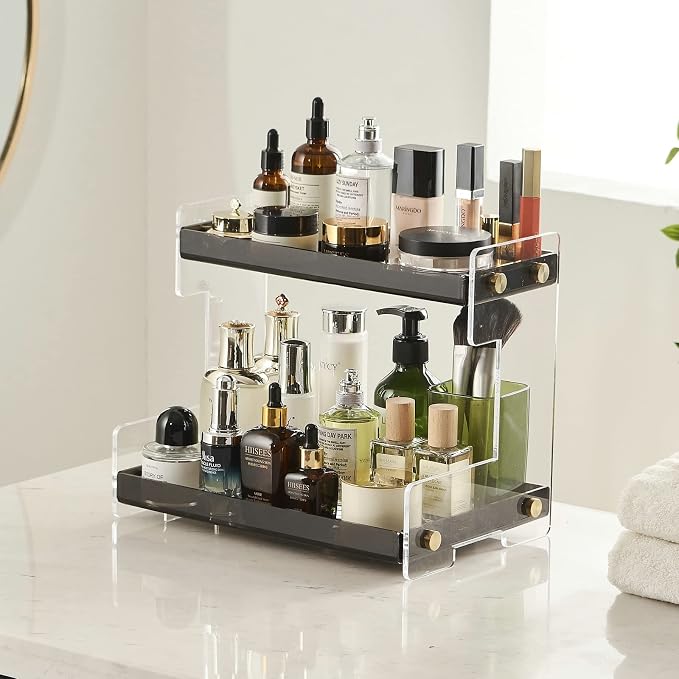 FFK Bathroom Organizer Countertop, 2 Tier Bathroom Counter Organizer Kitchen by FFK