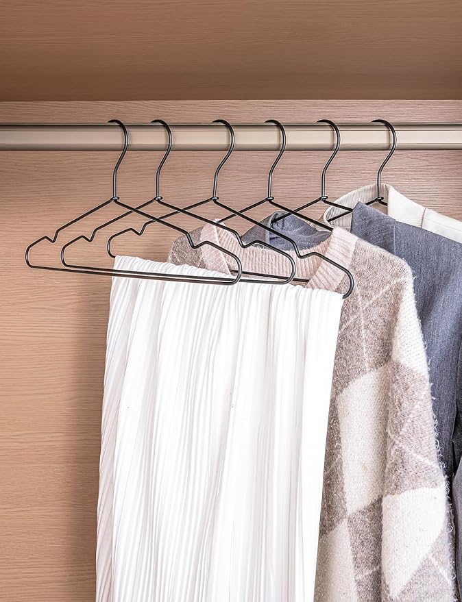StorageWorks 4mm Super Thick Metal Wire Hangers, Heavy Duty Stainless Steel - Image 2