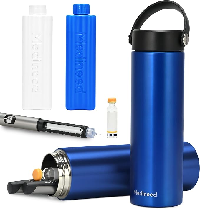 Insulin Cooler Travel Case TSA Approved, Refrigerated Medicine Case by Medineed