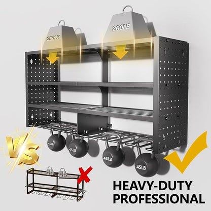 Large Power Tool Organizer Wall Mount, 4 Layer Garage Storage Cordless Tool - Image 2